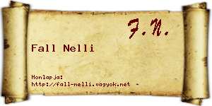 Fall Nelli névjegykártya